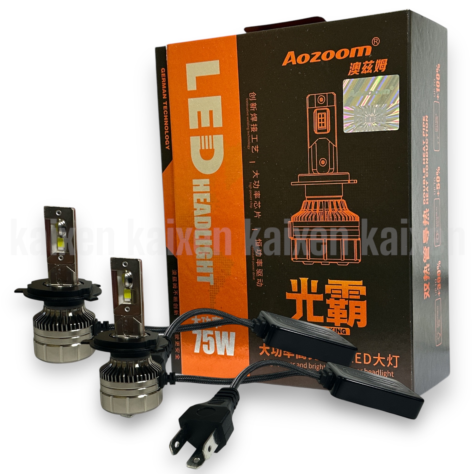 Автомобільні лампи LED H4 5500K AOZOOM 75W