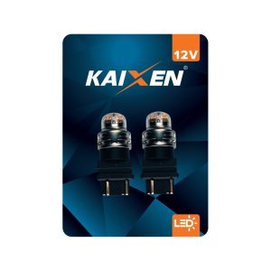 Лампочки KAIXEN P27W/7W LED помаранчевий CANBus - 2шт