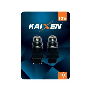 Лампочки KAIXEN P27W LED помаранчевий CANBus - 2шт