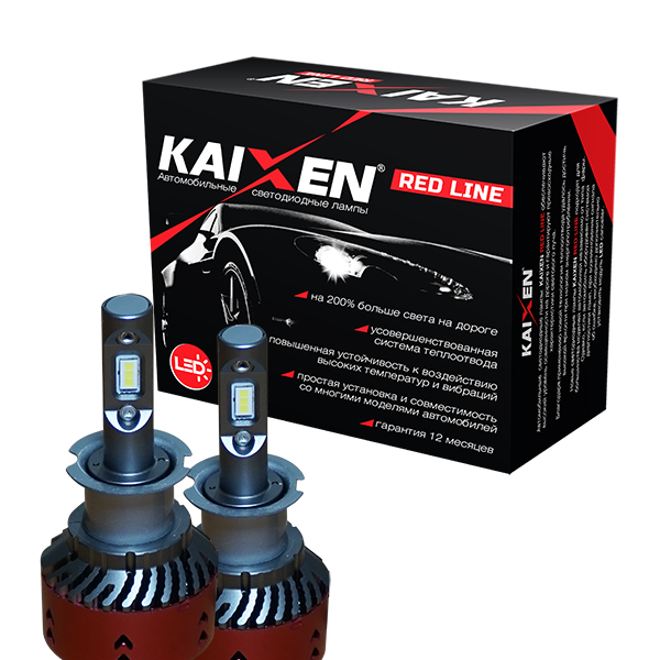 Автомобільні лампи LED H3 KAIXEN RedLine (35W-6000K)