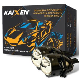 Автомобільні Bi-led лінзи 3.0 дюйми Kaixen X6 3 Black King Kong